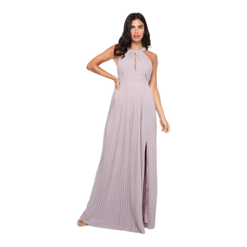 TFNC Prague‎ Maxi Dress Light Grey Size Small UK 8